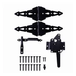Home Master Hardware Wood Gate Set - Heavy Duty 8" Decorative Strap .... Fixed Price $38.04.