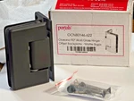 Portals Oceana Std Duty 90 Deg. Wall/glass Hinge W/offset Backplate Matt Black. Fixed Price $85.00.