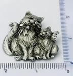 Signed Spoontiques Vintage 1990S Pewter Cat Pin Brooch. Fixed Price $14.99.