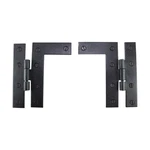Flush H-l Cabinet Pair Wrought Iron 4.5"H Door Hinges Renovators Supply. Fixed Price $20.99.
