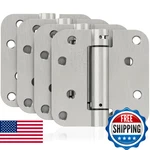 Joyny Pack Self Closing Door Hinges 4INCH Spring Loaded Garage Front Back. Fixed Price $59.52.