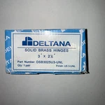 Deltana DSB3025-UNL Inch X 2-1/2 Plain Bearing Square Corner Hinge (pair). Fixed Price $26.00.