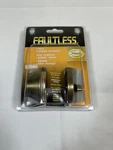 Faultless DL81 Left Handed Antique Brass Metal 1-CYLINDER Deadbolt 1-3/4 In.. Fixed Price $6.47.