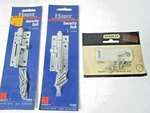 Lot Of 2 Hager 3" Security Bolts Door Latches & 1 Stanley Safety Clasp Hardware. Fixed Price $10.88.