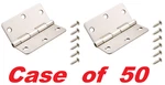 Everbilt 3" X 1/4" Satin Nickel Radius Door (50 Hinges With Screws). Fixed Price $119.98.