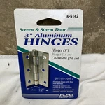 3 In., Aluminum Screen Door Hinge With Brass Oilite Bearings (2-PACK). Fixed Price $9.99.