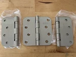 6X Gliderite 4"X Radius Brushed Satin Nickel Door Hinge 4058-2BB-SN No Screws. Fixed Price $27.54.