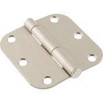 Hillman 3-1/2 In. Residential Door Hinge 5/8 Round Corner Satin Nickel. Fixed Price $9.00.