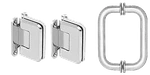 Crl P1NS3CH Polished Chrome Pinnacle Shower Pull And Hinge Set. Fixed Price $115.94.