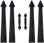 Magnetic Garage Door Decorative Faux Hinges Handles Accents Hardware Kit Black(c. Fixed Price $19.04.