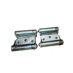 New Vintage National Brass Plated Double Action Spring Hinges 3" Caf Door Salon. Fixed Price $37.95.