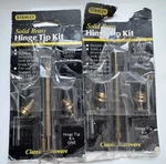 Lot Of Stanley Classic Solid Brass Hinge Tip Kit #80-0215. Fixed Price $19.99.