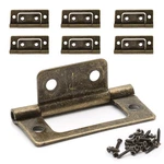 Litoexpe Pcs Non-mortise Door Hinges, 2 0.9 Inch, BRONZE-6. Fixed Price $9.15.
