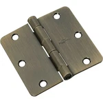 Pack Gate House 3-1/2" Hinge 1/4 Radius Antique Brass 021369. Fixed Price $10.95.