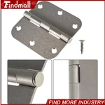Findmall 18-50PACK 3.5" Satin Nickei Interior Door Hinges With 5/8" Radius. Fixed Price $46.98.