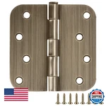 Design House 4X4" Rounded Interior Door Hinges, 12-PACK, Antique Brass. Fixed Price $70.90.