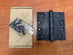 Baldwin (1040.402.I) 4"X4" Square Corner Mortise Hinge - Black Oil Rubbed (pair). Fixed Price $42.49.