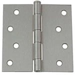 Gliderite 4" Brushed Satin Nickel Door Hinges Square Corner 4000-SN-1. Fixed Price $5.99.