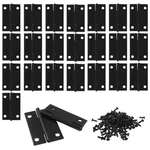Murtenze 24 Pack 1.5 Inch Door Hinges, Black Butt - Pcs,. Fixed Price $16.17.