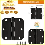 6 Pack Steel Door Hinges Oil Rubbed Bronze 3.5-INCH Rounded 5/8-INCH Radius. Fixed Price $35.91.