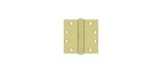 4-1/2" X Square Hinge, Hd, Ball Bearings Polished Brass Pair. Fixed Price $30.08.