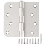Satin Nickel Hinges 4 Inch Square Rounded 5/8" Radius For Doors R.... Fixed Price $29.14.