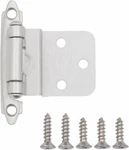 Lot Of 49 Pairs (98PCS) Amazonbasics AB-4004 Hinges, 3/8" Inset, Satin Nickel. Fixed Price $47.49.