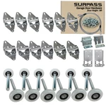 Surpass Garage Door Hardware Kit Roller/hinge/top Bracket/wire Rope For 8' He.... Fixed Price $65.99.