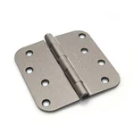 4" Satin Nickel Finish Door Hinges - 3 Pack, 5/8" Round, Removeable Pin. Fixed Price $14.99.