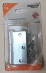 National Hardware 3", 7,6CM Non-removable Pin Hinges, V505 N261-644. Fixed Price $6.99.