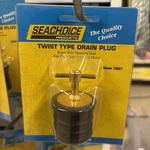 Twist Type Drain Plug 1-1/4" Brass With Neoprene Seal Seachoice Products. Fixed Price $7.00.