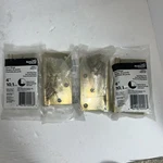 National 4 In. Square Satin Brass Tone Door Hinge N830267 Lot Of. Fixed Price $16.99.