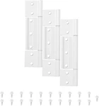 3-PACK Matte White Screen Door Hinges, 1/8 Inch Grooved Center Storm. Fixed Price $17.99.