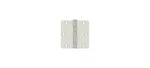 3-1/2" X 1/4" Radius Hinge, Ball Bearing Polished Nickel Pair. Fixed Price $12.77.