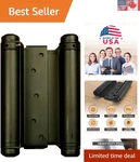 Adjustable Double Action Spring Hinge 6" Rust-resistant Matte Black Design. Fixed Price $116.09.