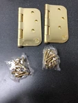 Deltana S44R53 Mortise Hinge Pair, 4"X4", 5/8" Radius, Polished Brass. Fixed Price $12.76.