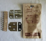 Amerock Chrome Plated Black Lines Flush Hinge # E3067 Deco Cabinet Door Nos. Fixed Price $18.95.