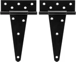 8 Inch T-strap Heavy Duty Shed Door Hinges Gate Black Tee Wro. Fixed Price $23.80.