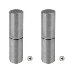 2 Pcs Weldable Barrel Hinges 4 X 1" Heavy Duty Steel On Bullet Door Hin.... Fixed Price $28.59.
