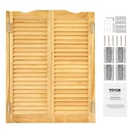 Vevor Saloon Swinging Doors 32" X 42" Arched Top Pine Wood With Hinges Log. Fixed Price $136.99.