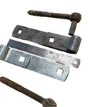 6" Screw Hook And Strap Hinges, Steel, Zinc Plated Pack, Ace Hardware 5296066. Fixed Price $5.00.