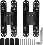 Marner 6" Hidden Door Hinge Set Of 2 With 180 Degree Swing, Black. Fixed Price $27.95.