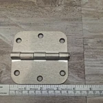 Everbilt 3 1/2" 5/8" Rad Satin Nickel Door Hinges 754269 12 Per Box. Fixed Price $15.79.