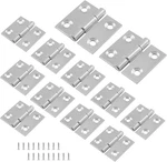 12PCS Inch Butt Hinges, Stainless Steel Cabinet Small Door Wind. Fixed Price $13.72.