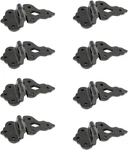 Black Wrought Iron Cabinet Hinges 2" Offset - Pack 8 With Hardware. Fixed Price $146.99.