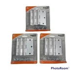 Qty National Hardware N830-335 Square Corner Door Hinge White 3.5" 3-PACK. Fixed Price $19.97.