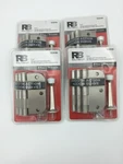 Reliabilt Lot 4 3CT 3-1/2" Hinge & Door Stop Kit 5/8 In. Radius Satin Nickel. Fixed Price $18.25.