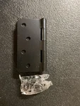 Deltana S44R4N1B 4"X4" Mortise Door Hinge, 1/4" Radius, Pair - Black. Fixed Price $14.35.