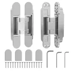 Winsoon 6IN. Invisible Concealed Swing Adjustable Butt Door Hinge Silver 2-PACK. Fixed Price $28.99.