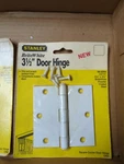 Lot Of Stanley Baked Enamel White Steel 3.5" Door Hinge 69-0264 CD741 New. Fixed Price $8.99.